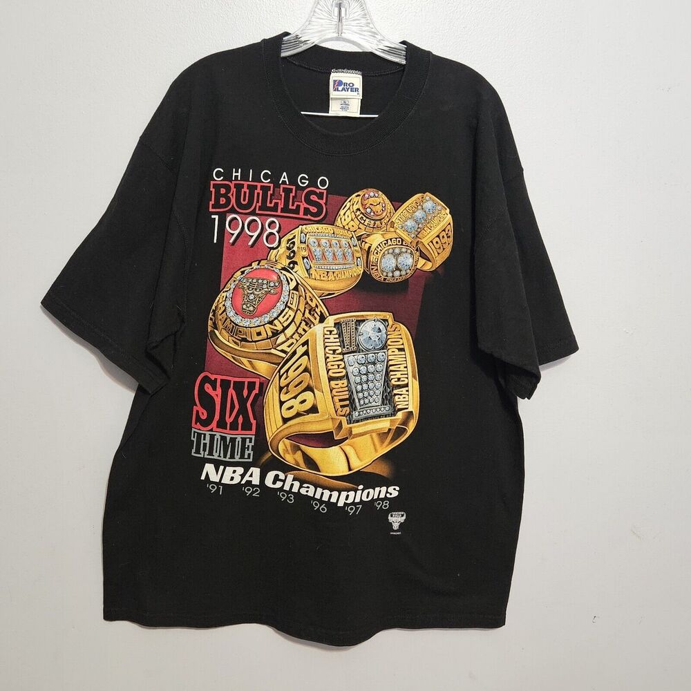 Pro Player Vintage 90s NBA Chicago Bulls Championship T-Shirt XL